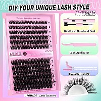 Alice Lash Extension Kit Fluffy Volume Cluster Lashes Wispy 820Mm D Curl Individual Lashes Eyelash Clusters Kit Lash Glue Bond