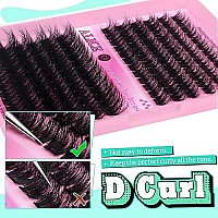 Alice Lash Extension Kit Fluffy Volume Cluster Lashes Wispy 820Mm D Curl Individual Lashes Eyelash Clusters Kit Lash Glue Bond