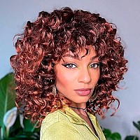 Toyotress Ocean Wave Crochet Hair 16 Inch 8 Packs Ombre Orange Ocean Wave Braiding Hair Beach Curl Deep Twist Water Wave Shor