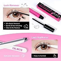 Calailis Lash Extension Kit For Travel Eyelash Extension Kit With 88Pcs D Curl Lash Clusters Lash Bond And Seal Lash Remover