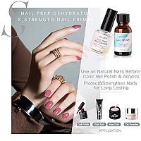 Gellen Nail Dehydrator And Nail Primer For Acrylic Nails Natural Acid Free Nail Prep Dehydrate And Primer For Gel Nail Polish Fa