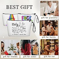 Seamoon Travel Gifts Friend Gifts Sister Birthday Gift Ideas Unique Gifts For Women Womens Birthday Gifts Small Cosmetic Bag Wit