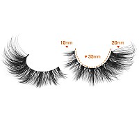 Alicrown Lashes Cat Eye False Eyelashes Wispy Strip Fake Eyelashes Fox Eye Lashes Mink Fluffy Eyelashes With Clear Band 9 Pairs