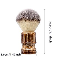 Grandslam Shaving Brush With Synthetic Hair Crueltyfree Shaving Cream Brush For Men 100 Solid Resin Handle Gently Exfoliate