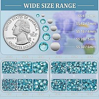 Resin Rhinestones For Crafting 2 Boxes Lake Blue Multi Sizes Flatback Bedazzling Crystals For Crafts Diy Nail Art Deco Non Hot