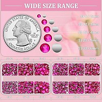 Resin Rhinestones For Crafting 2 Boxes Hot Pink Multi Sizes Flatback Bedazzling Crystals For Crafts Diy Nail Art Deco Non Hotf