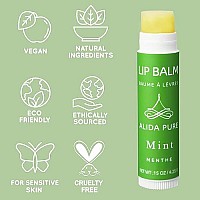 Alida Pure Strawberry Lip Balm Collection Vegan Lip Balm Set Beeswax Free With Avocado Oil Organic Jojoba Oil And Vitamin E