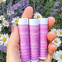 Alida Pure Lavender Chamomile Lip Balm Collection Vegan Lip Balm Set Beeswax Free With Avocado Oil Organic Jojoba Oil And V