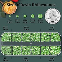 Resin Rhinestones For Crafting 1 Box Light Green Flatback Crystals For Bedazzling Crafts Diy Nail Art Deco Non Hotfix Bulk Gem