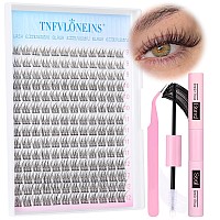 Natural Lash Extension Kit 168Pcs Lash Clusters Kit Wispy Eyelash Extensions 912Mm Individual Lashes Extensions With Bond And S