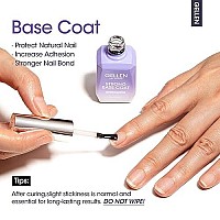 Gellen Gel Top Coat 18Ml 3Pc Gel Base And Top Coat Matte And Glossy Top Coat For Gel Nail Polishno Wipe Clear Gel Top Coat Gel