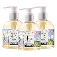 Romiie Zoi Liquid Hand Soap With Gift Box Pure Natures Embrace Lily Fresh 260Ml 87 Floz Pack Of 3