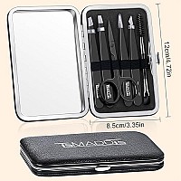 Tsmaddts Tweezers Set For Men Professional Eyebrow Tweezers Precision Tweezers For Hair Ingrown Hair Plucking With Scissor