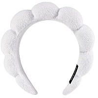 Aoenjie Spa Headbands For Washing Face Or Makeup Sponge Bubble Skincare Headbands Puffy Terry Cloth Hairband For Women Skin C