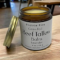 Beef Tallow Balm 4 Oz Organic Grass Fed And Finished Tallow Moisturizing Skin Care Lavender