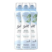 Secret Dry Spray Antiperspirant And Deodorant For Women Shower Fresh Scent 41 Oz Pack Of 3