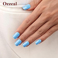 Ozzeal Gel Polish 05 Fl Oz Light Pastel Blue Gel Nail Polish Macaron Spring Summer Soak Off Led Uv Gel Nail Polish Art Starter