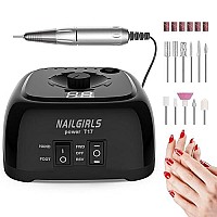 Professional Electric Nail Drill 35000Rpm Electric Nail Drill Machine With Speed Display Electric Nail File Set For Acrylic Na