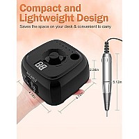 Professional Electric Nail Drill 35000Rpm Electric Nail Drill Machine With Speed Display Electric Nail File Set For Acrylic Na