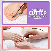 Utopia Care Cuticle Trimmer With Cuticle Pusher Nail Cuticle Trimmer Set Manicure Kit Pedicure Kit Sharp Cuticle Nippers Pro