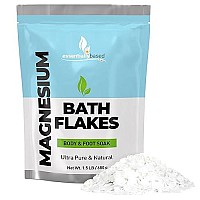 Magnesium Flakes 15 Lb Ultra Pure Magnesium Chloride Flakes Organic In Resealable Pack Use For Magnesium Bath Soak Or Foot S