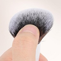 Kingmas Angled Foundation Brush Doubleended Kabuki Makeup Brush Large Foundation Brush And Medium Concealer Brush For Beauty