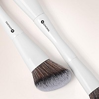 Kingmas Angled Foundation Brush Doubleended Kabuki Makeup Brush Large Foundation Brush And Medium Concealer Brush For Beauty