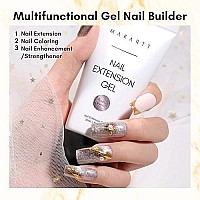 Makartt Cat Eye Poly Nail Gel 50Ml Gel Builder For Magnetic Effect Nail Extension Strengthener 3D Diy Hard Gel Manicure Nail Art