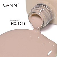 Canni Nude Gel Nail Polish 1Pcs Nude Gel Polish Nude Light Brown Grey Color Nail Polish Gel High Gloss Soak Off U V Gel Nail Fr