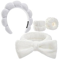 Ztomine Headbands For Women Spa Headband And Wristband Set Headband For Washing Facefacial Maskmakeup And Skin Caregifts