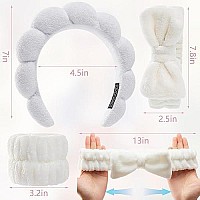 Ztomine Headbands For Women Spa Headband And Wristband Set Headband For Washing Facefacial Maskmakeup And Skin Caregifts