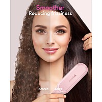 Wavytalk Hair Straightener Brush Ionic Hair Straightening Brush With 6 Temperature Adjust Antiscald Ceramic Straightening Com