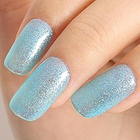 Tutuyu Mermaid Glitter Blue Gel Nail Polish 15Ml Uvled Soak Off Sparkly Shimmer Light Blue Gel Polish For Manicure Salon Or Diy