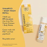 The Honest Company 2In1 Cleansing Shampoo Body Wash Refill Carton Gentle For Baby Naturally Derived Tearfree Hypoalle