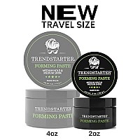 Trendstarter Forming Paste 2Oz Travel Size Medium Hold Medium Shine Lightweight Waterbased Hair Cream Flakefree