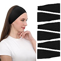 Ritoper Black Workout Head Bands For Womens Hair Buttery Soft Non Slip Wide Black Headbands Hair Bands For Womens Hair Thick