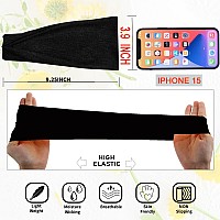 Ritoper Black Workout Head Bands For Womens Hair Buttery Soft Non Slip Wide Black Headbands Hair Bands For Womens Hair Thick