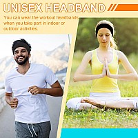 Ritoper Black Workout Head Bands For Womens Hair Buttery Soft Non Slip Wide Black Headbands Hair Bands For Womens Hair Thick