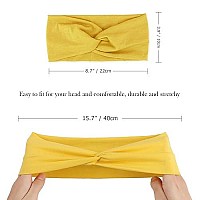 Dreshow Headbands For Women Girls Vintage Headband Knotted Headwraps Criss Cross Hair Bands Accessories