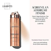 Luminess Silk Spray Airbrush Foundation Makeup Neutral Fair Buildable Coverage Foundation With Hyaluronic Acid Hydrolyzed S