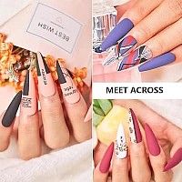 Meet Across Purple Gel Nail Polish Set 8 Colors Purple Pastel Pink Lavender Gel Polish Soak Off Grape Lilac Violet Gel Nail Art