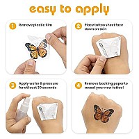 Savvi 50 Spongebob Temporary Tattoos Skinsafe Ink Great For Birthday Parties Gifts For Boys And Girls Ages 412 Made In