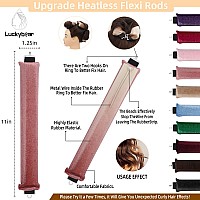 Overnight Blowout Rods Jumbo Heatless Hair Curler Heatless Curls Satin Jumbo Flexi Rods To Sleep In Heatless Rod For All Hair