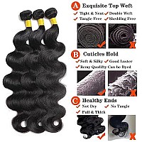 Body Wave Human Hair Bundles With Frontal 20 22 2418 Frontal 12A Human Hair Bundles With Closure 13X4 Lace Frontal With Body