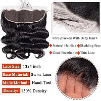 Body Wave Human Hair Bundles With Frontal 20 22 2418 Frontal 12A Human Hair Bundles With Closure 13X4 Lace Frontal With Body