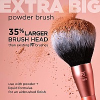 Real Techniques Extra Big Powder Brush Large Makeup Brush For Powder Fluffy Head For Allover Setting Xl Oversized Brush For