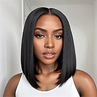 Ls Hair Wear And Go Glueless Bob Wig Human Hair Straight Glueless Wigs Pre Plucked Pre Cut 180 Density Short Bob Lace Front Wig