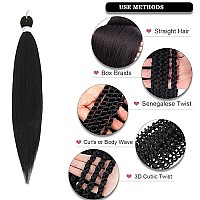 Braiding Hair Pre Stretched 8 Packs Prestretched Braiding Hair 26 Inch Ombre Braiding Hair Itch Free Yaki Synthetic Hair Exten