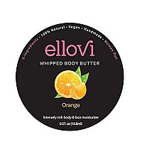 Ellovi Allnatural Luxuriously Whipped Body Butter Orange Pure Enough To Eat Made With Just 6 Vegan Ingredients 100 Pla