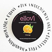 Ellovi Allnatural Luxuriously Whipped Body Butter Orange Pure Enough To Eat Made With Just 6 Vegan Ingredients 100 Pla